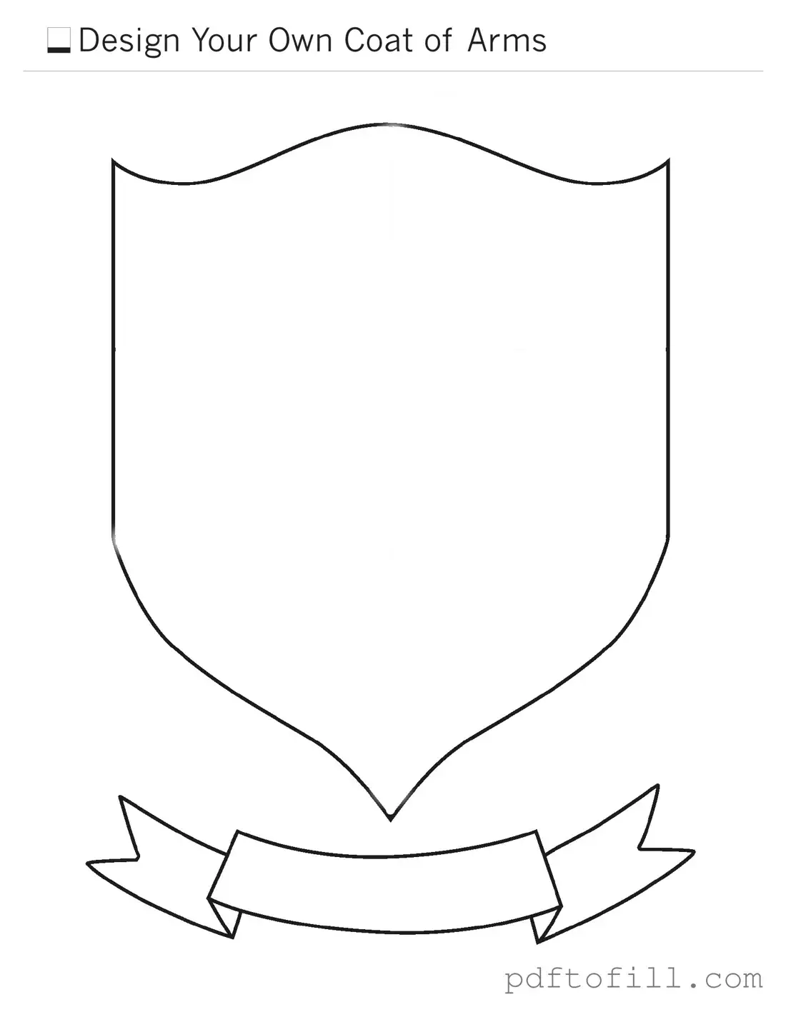 Free Coat Of Arms PDF Form