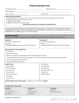 Free 4 Point Inspection PDF Form