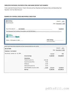 Free Payroll Check PDF Form