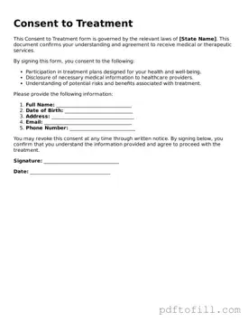 Printable Consent Template