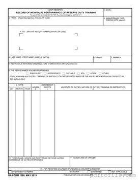 Free Da 1380 PDF Form