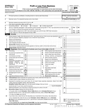 Free IRS Schedule C 1040 PDF Form