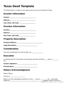 Official Texas Deed Form