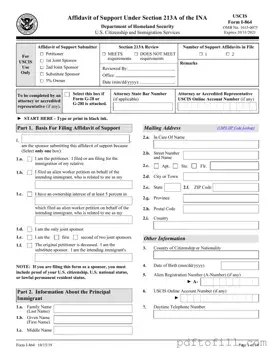 Free USCIS I-864 PDF Form